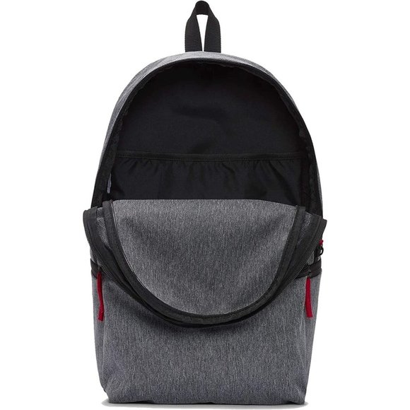Nike Air Jordan Jumpman Kids Backpack School Sport L Grey Red Black 9B0462-R61 - Picture 4 of 9
